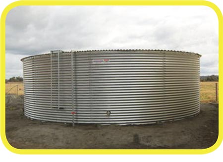 Rain Ranchers AquaMate tanks ranging from 12,300 gallons to 72,800 gallons.